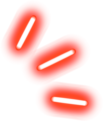Red neon expression mark surprise